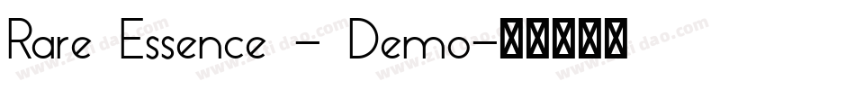 Rare Essence - Demo字体转换